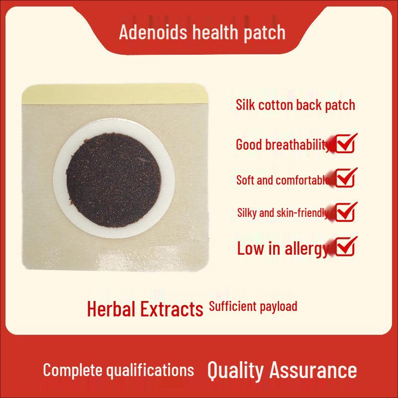 Adenoid & Tonsil Health Patch for Children: Relieves Hypertrophy, Nasal Congestion, Runny Nose, Sore Throat, and Mouth Breathing.