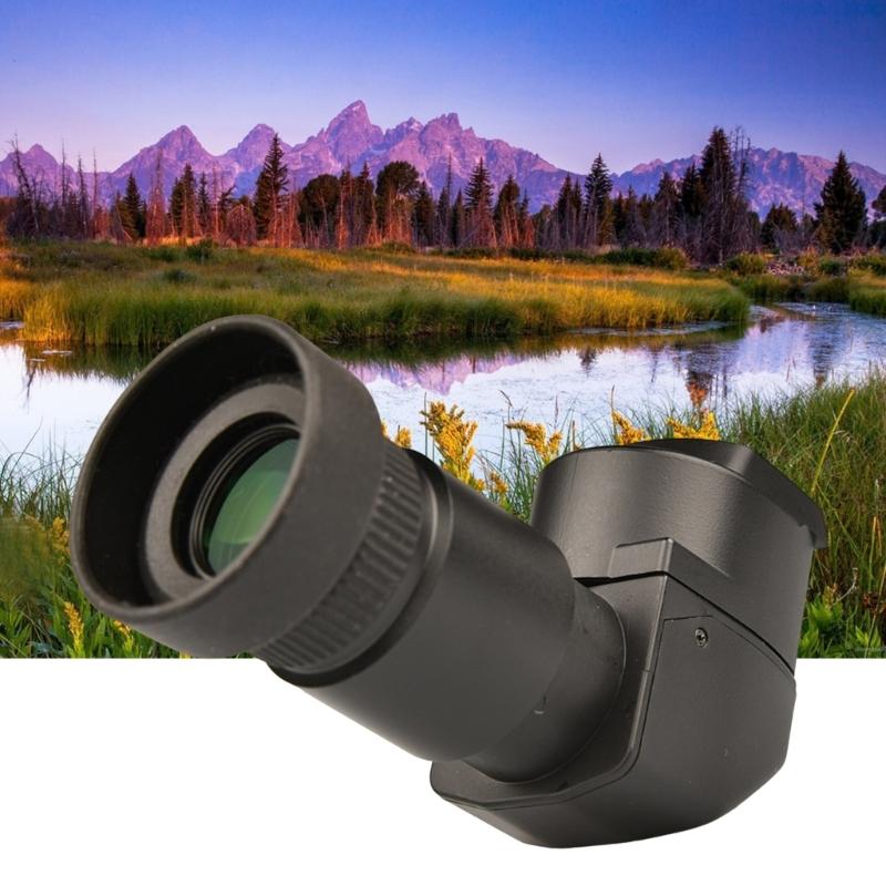 Camera Viewfinder 1.250X- 2.50X Magnification Right Angle Viewfinder with 10Pcs Mounting Adapter for Camera Accessories