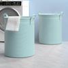Haundry Thickened Tall Laundry Basket with Handle, Large Collapsible Round Laundry Hamper Bin Laundry Bag for Clothes Storage