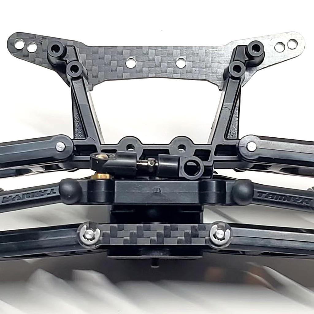 OP Parts Stainless Steel Shaft & Carbon Fiber Bridge Set (Full Set) for Tamiya Fighter NexGen (DT-04 Chassis)