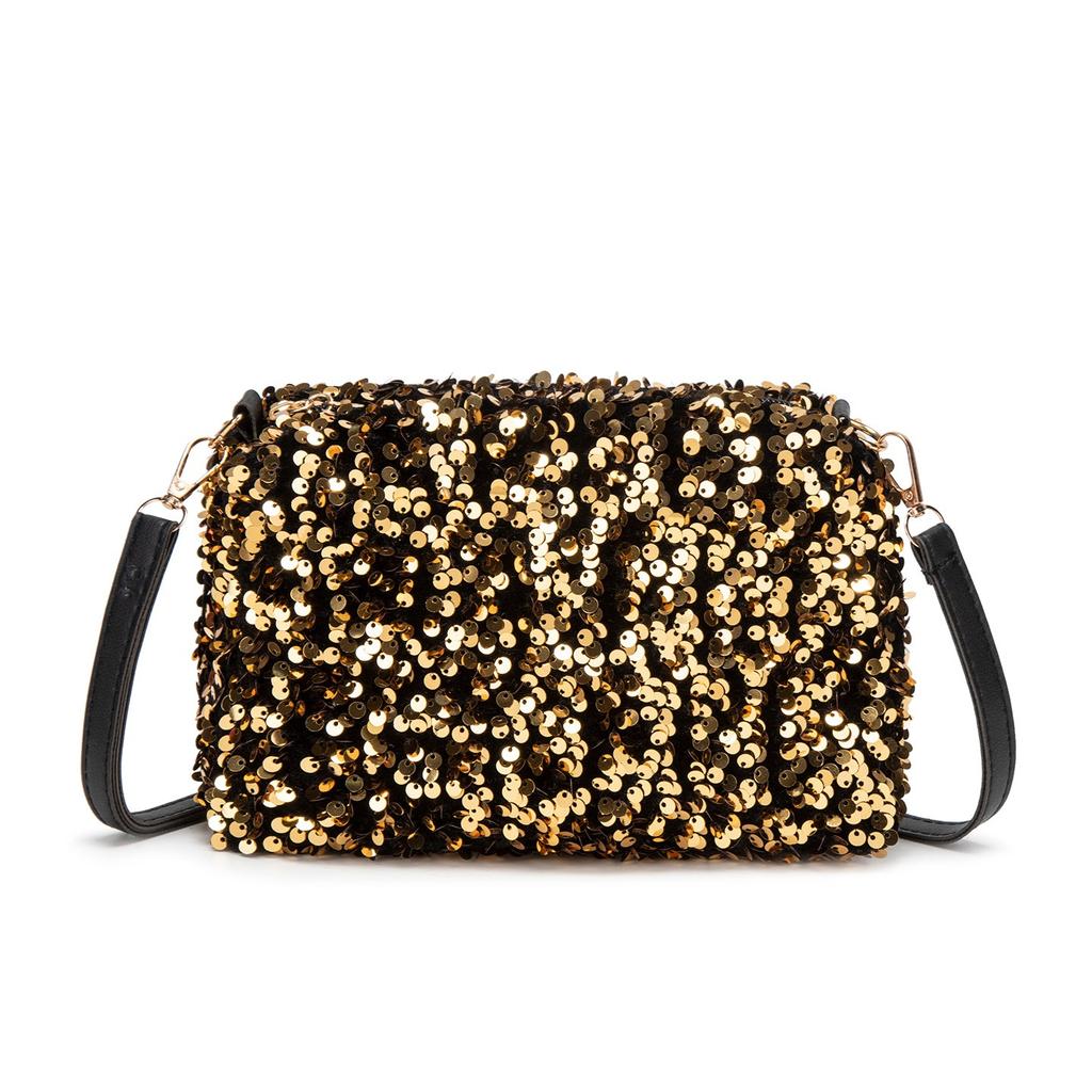 Colorful Sequins Crossbody Bag Simple INS Solid Color Sequins Shoulder Bag Underarm Bag Phone Purse Evening Clutch Bags Handbag
