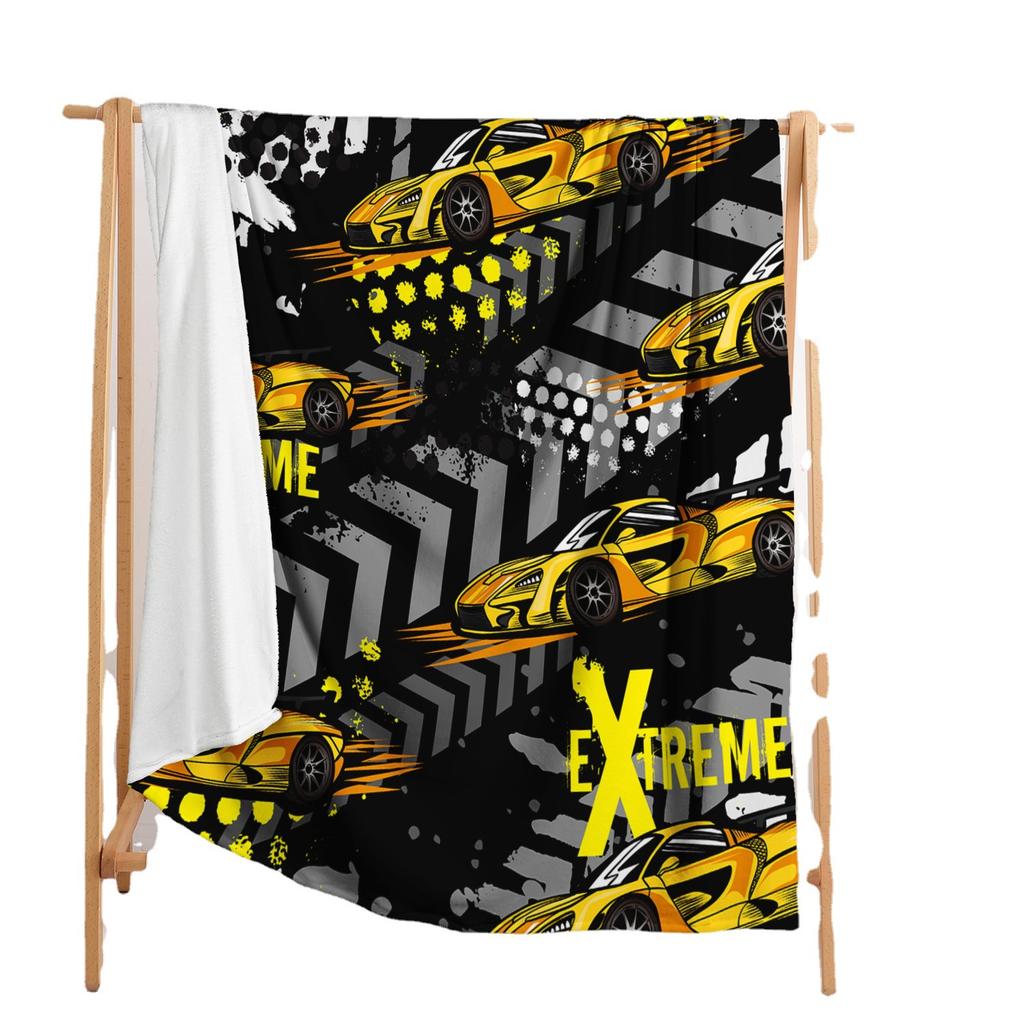 Blanket Flannel Blanket Construction Vehicle Machinery 3D Digital Printing Blanket Blanket