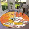 Diddl Custom Name Round Area Rug,Carpet Rug for Living Room Bedroom Sofa Playroom Decor,Non-slip Floor Mat