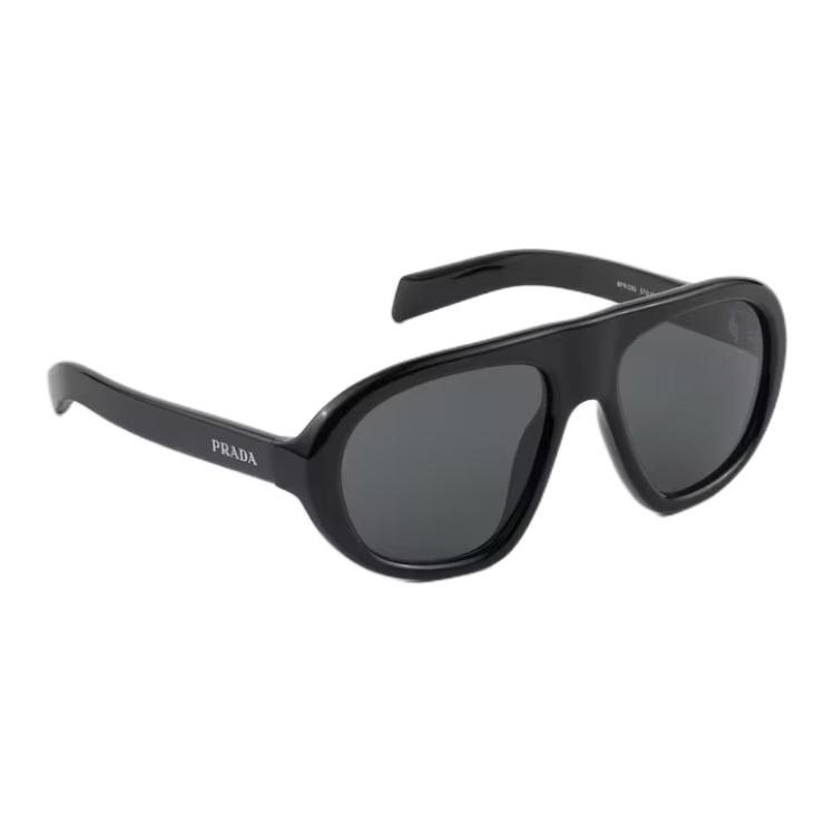 Prada Logo Pilot Sunglasses Women Sunglasses Black SPRC05-E16K-FE08Z