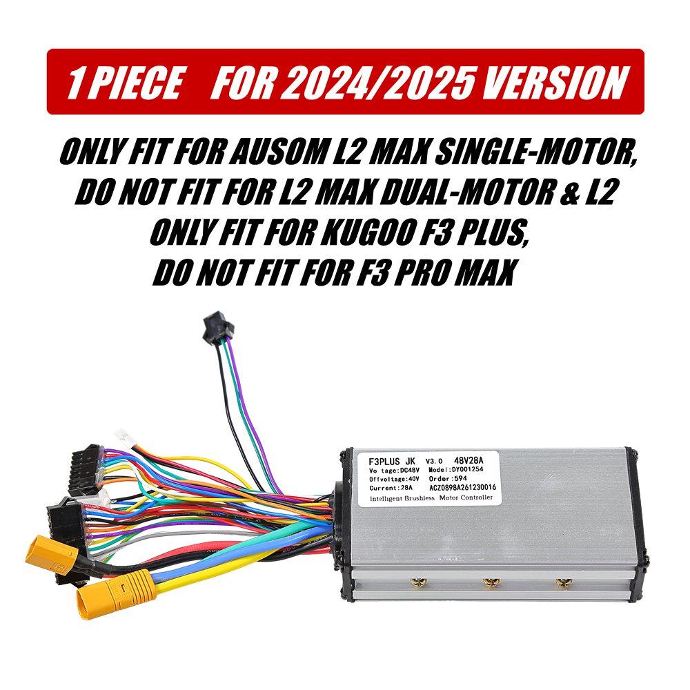 Original 48V 28A Controller for AUSOM L2 MAX Single-Motor & KUGOO F3 PLUS Electric Scooter L2MAX F3PLUS 48V28A 2024 2025 Version