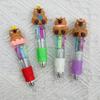 Cartoon Four-Color Ballpoint Pen - Cute Mini Oil Pen for Elementary Students, Learning Stationery, School Rewards, and Gifts
