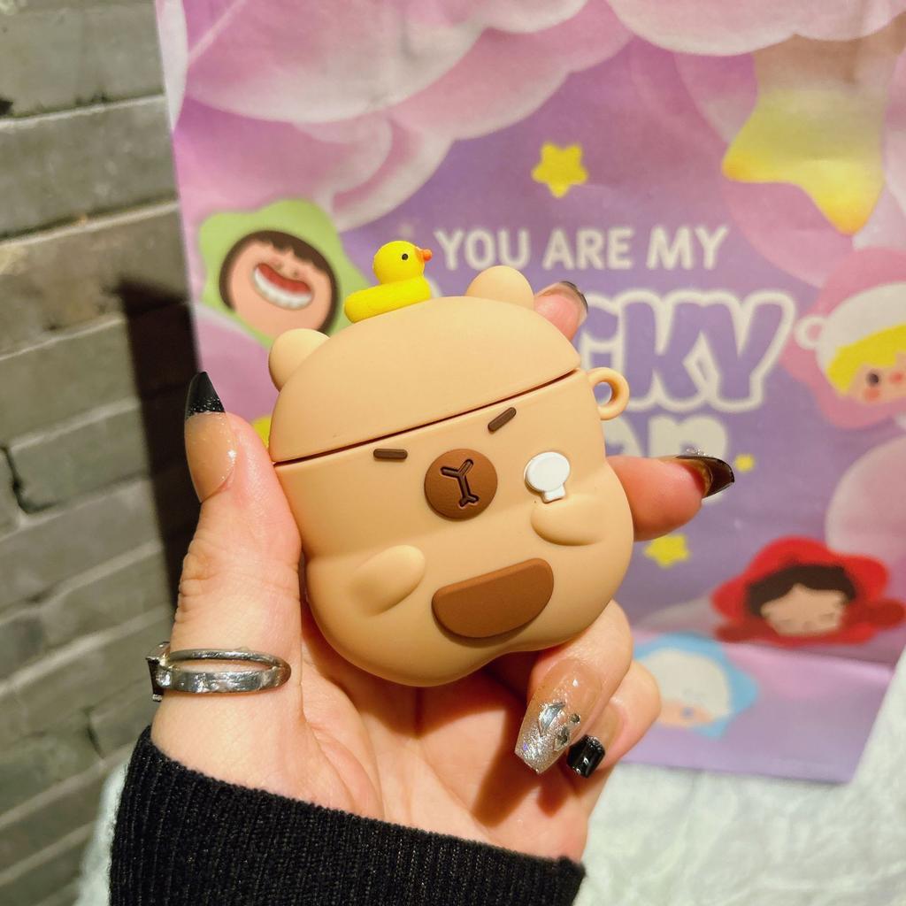 Capibara Capybara AirPods 3 Generation Earphone Cover Pro Is Suitable for Apple 1/2 Bluetooth Earphone Cover Soft Case