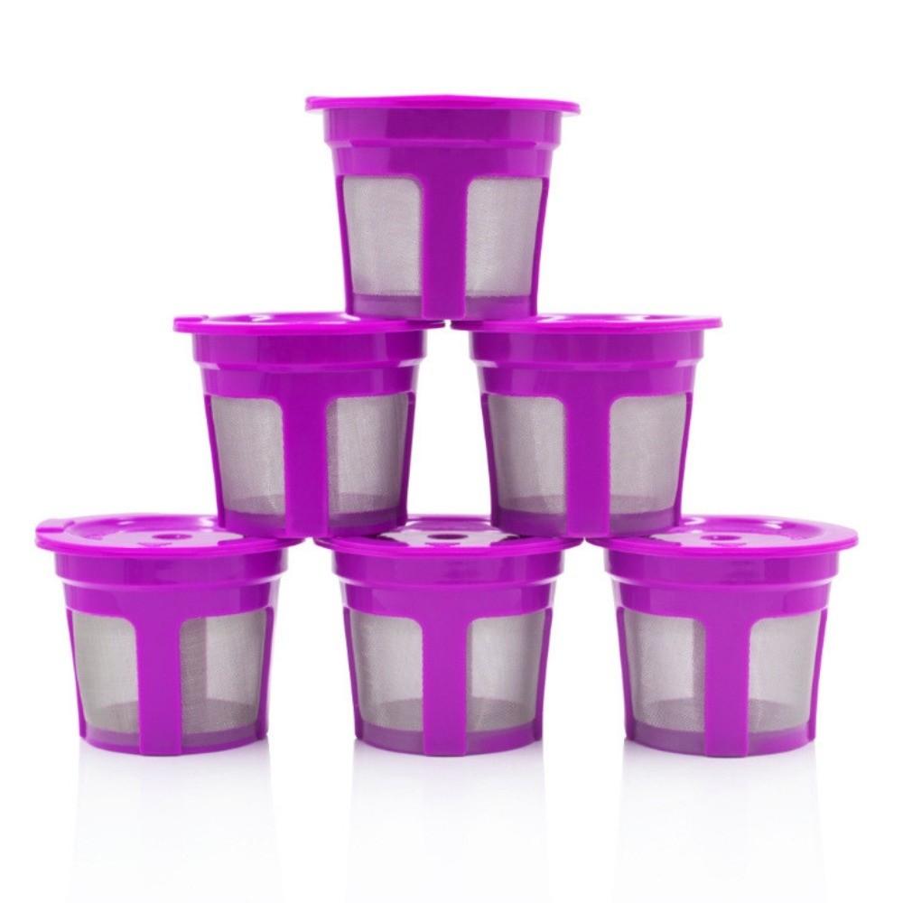 4pcs Universal Fit Coffee Filter Reusable Espresso Strainer Basket K-Cup Coffee Maker Accessories