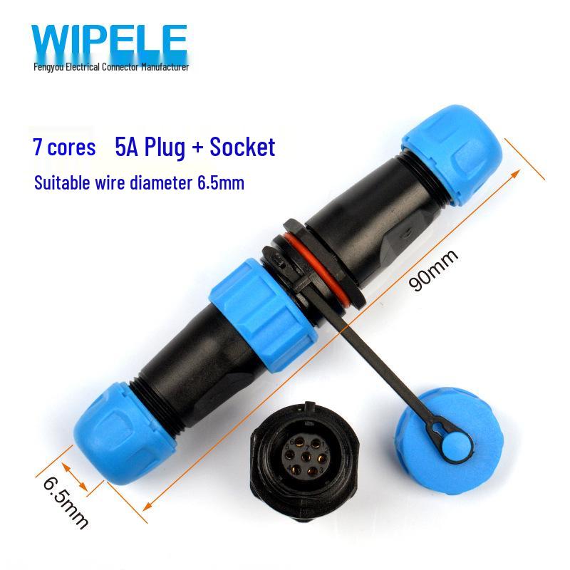 SP13 Waterproof Aviation Plug Socket Connector (2 to 9-pin Options)