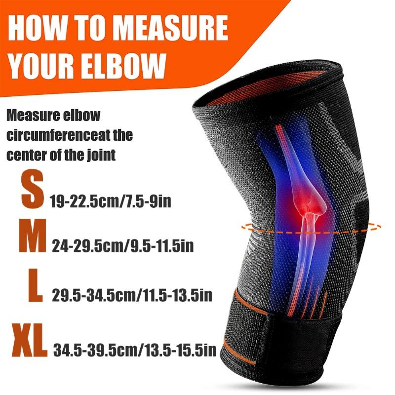 1Pcs Elbow Brace Compression Sleeve For Tendonitis Tennis Golf Pain Relief Support Joint Treatment Fitness
