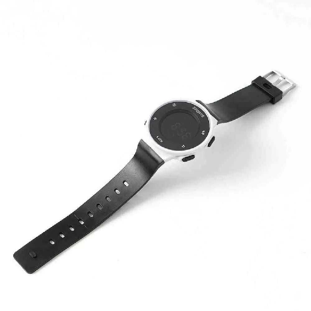 Topmall Digital Wristwatch Black & White Lightweight Watch Travel Watch Waterproof Watch