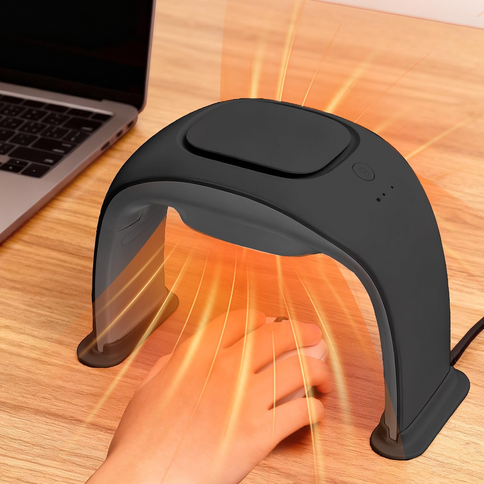 

Ceramic Small Mouse Pad Desk Hand PTC Rapid Warm Energy Overheat Safety Desk Work from Winter New Energy Saving Hand Fan Heater Heater, Heater, чёрный