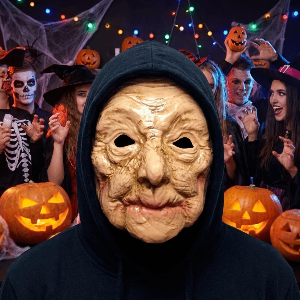 Spooky Old Man Mask Creativity Terrifying Cosplay Mask Halloween Scary Mask Haunted House