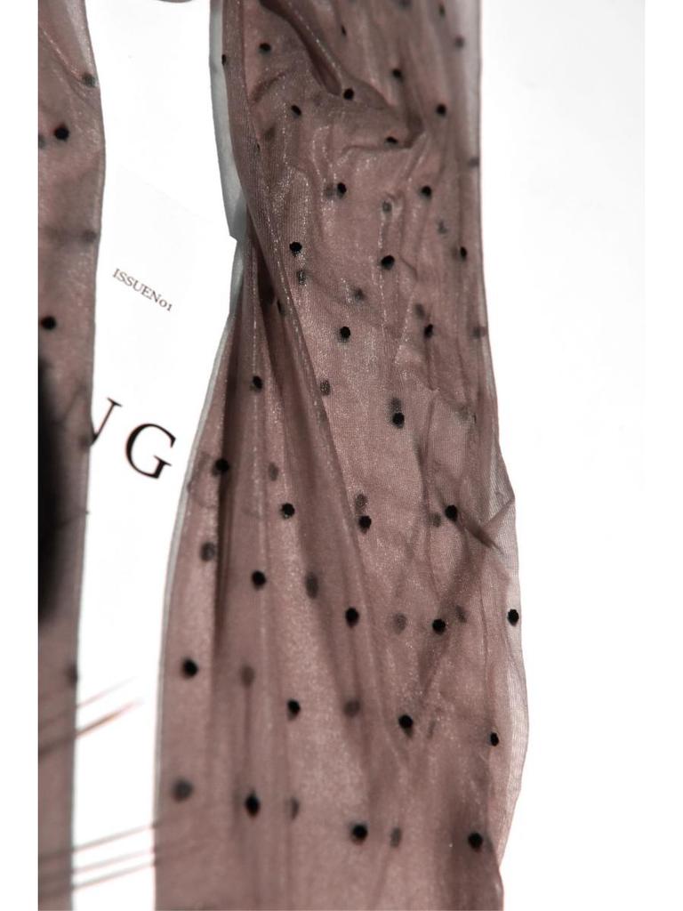 Men's Silky Shiny Ultra-Thin Pantyhose - Seamless Pearlescent Polka Dot Stockings with 360° Glitter