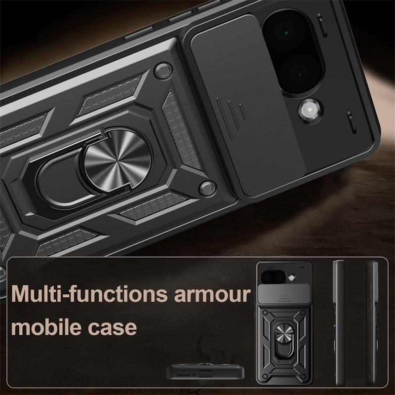 For Google Pixel 9a 5G Case Matel Ring Armor Phone Cases For Pixel9a Pixle 9 a A9 2025 Magnetic Stand Holder Back Cover Fundas