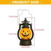 LED Warm Light Halloweens Pumpkin Lantern Safe Plastic Materials Easy Assembly Portable Decoration for Home School Event