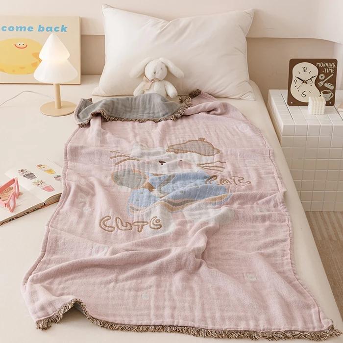

2025 new cotton gauze bath towel shawl travel blanket adult children bath towel leisure travel blanket 80x160cm 80x160cm 1pcs