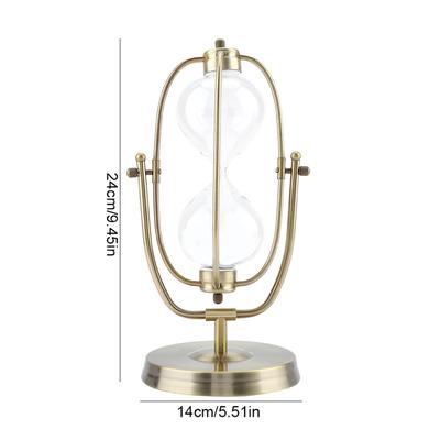 Rotatable Sand Timer Transparent Glass Sandglass Clock Home Decor Gifts Desktop Ornament #3
