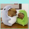 Shark Capybara Plush Stuffed Animal Pillow With Pp Cotton Filling For Kids Birthday Gift Special Characters Included
