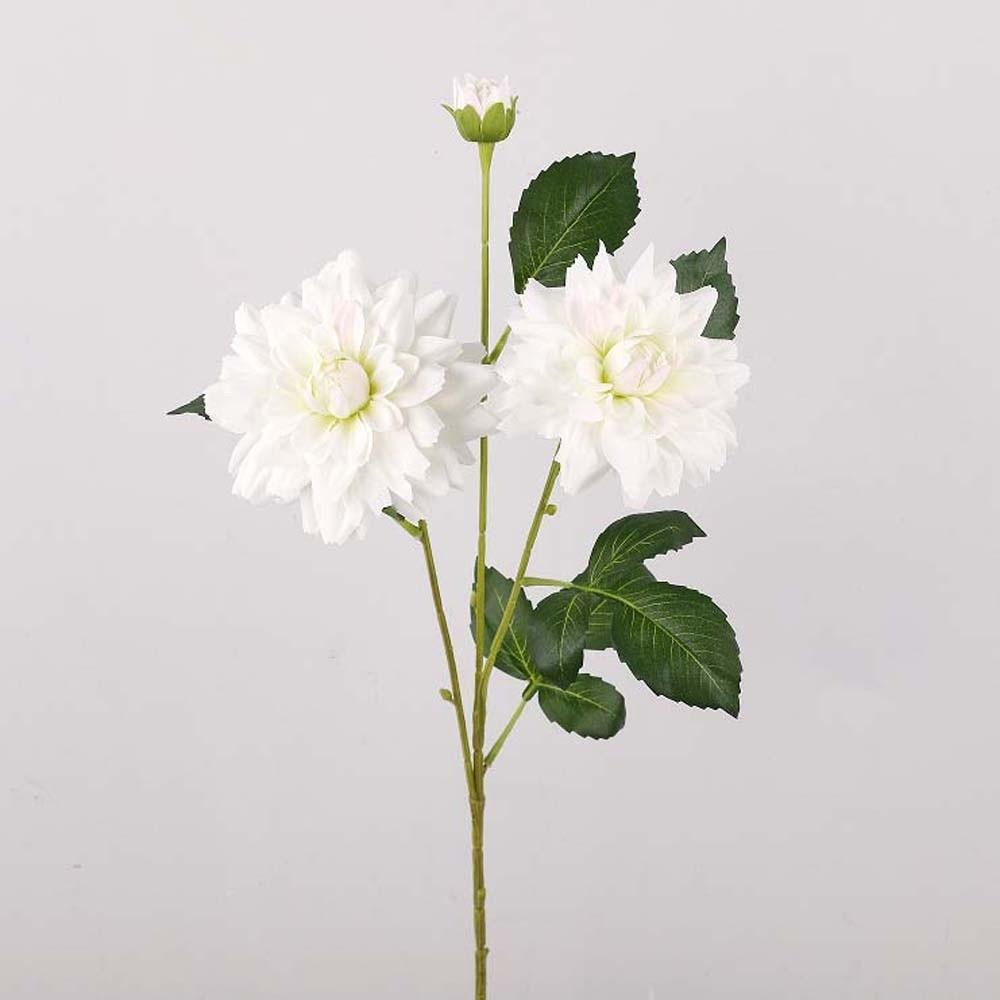 Realistic Simulation Big Dahlia Handmade Fake Flower Faux Dahlia Branch  Wedding Party Decor
