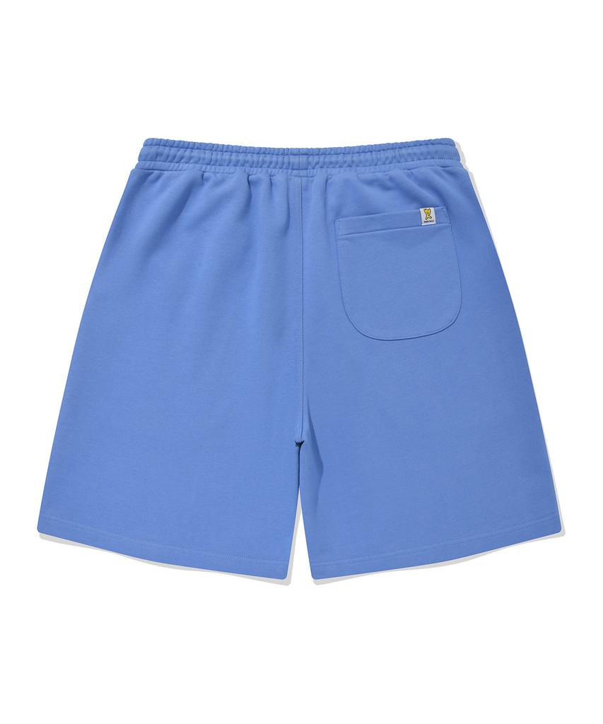WACKY WILLY Signature Typo Logo Sweat Shorts Blue