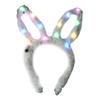 Lovely LED Rabbit Ear Headband New Year Party Flashing Light Plush Hairhoop Carnival Party Headwear RaveProps Headdress