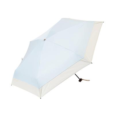 Francfranc Folding Light Blue and Rain with and Absorbent Pouch Umbrella, 50cm, (Sun Umbrella), Light-Blocking