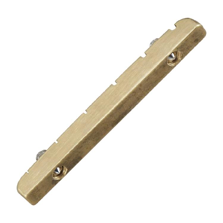 Porca de Latão Ajustável para Guitarra Elétrica com Ajuste de Altura e Sustain Aprimorado com Placa de Base e Chave