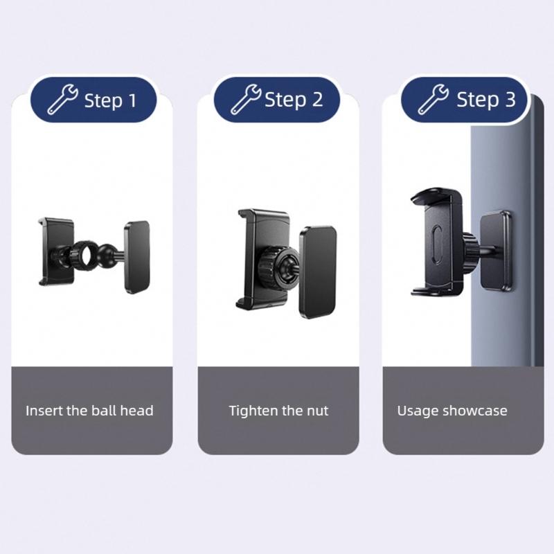 N52 Magnetic Base Phone Mount 360 Adjustable Orientation for Car Home Fitness Daily Use Suitable for 4.5 to 7 Inch