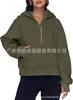 Popular European and American autumn and winter new hooded zipper thickened sweater top women