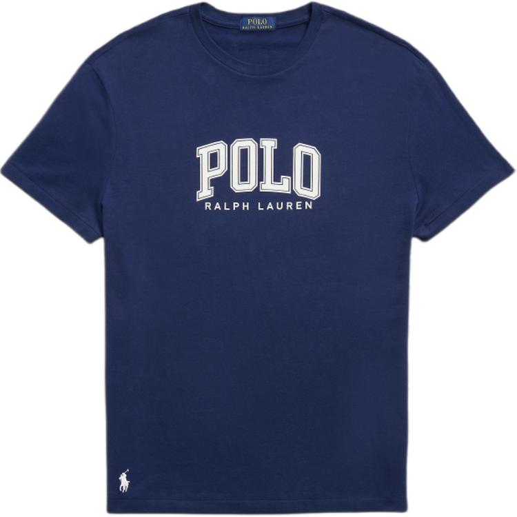 Polo Ralph Lauren Logo Letter Print Round Neck Short Sleeve T-Shirt Men T-Shirt Nautical-Blue MNPOTSH1N822155-410