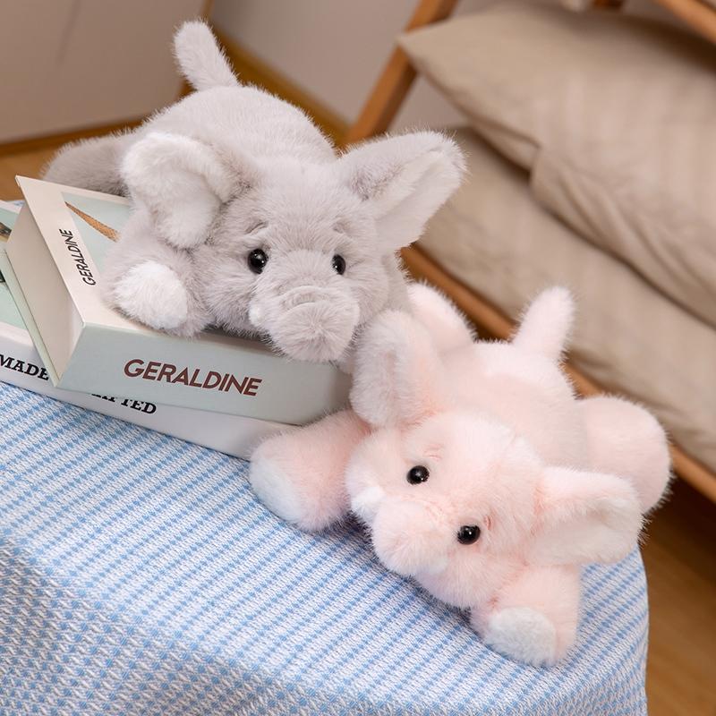 30/47cm Cute Elephant Plush Toy Very Soft Pink Grey Elephant Plushies Cuddly Doll Gifts Girl Kids