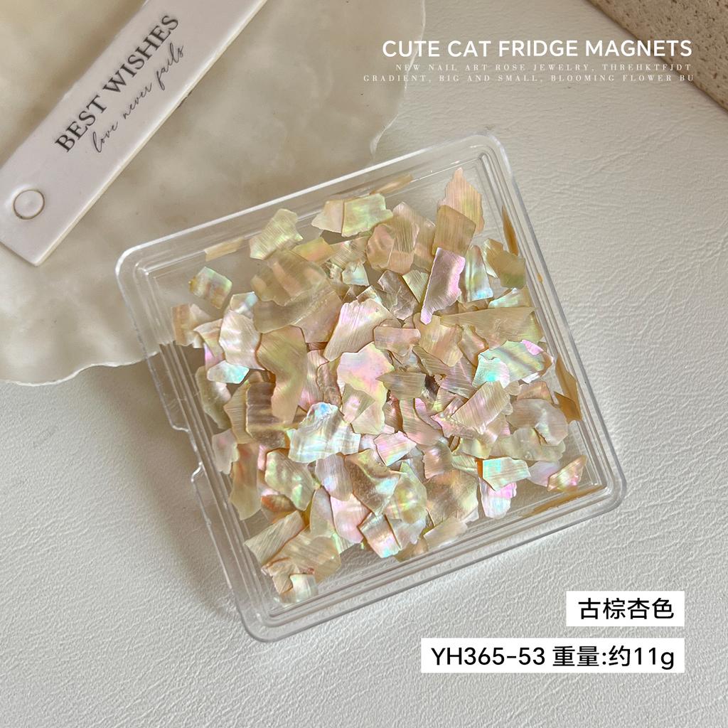 Internet Celebrity Nail Shell Pieces Colorful Aurora Ultra-thin Japanese Irregular Natural Abalone DIY Decoration