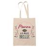 Tote Bag - PLANETEE - Exclusive Design « Marine La Plus Belle » - Jute - Printed In France - Strong Handles