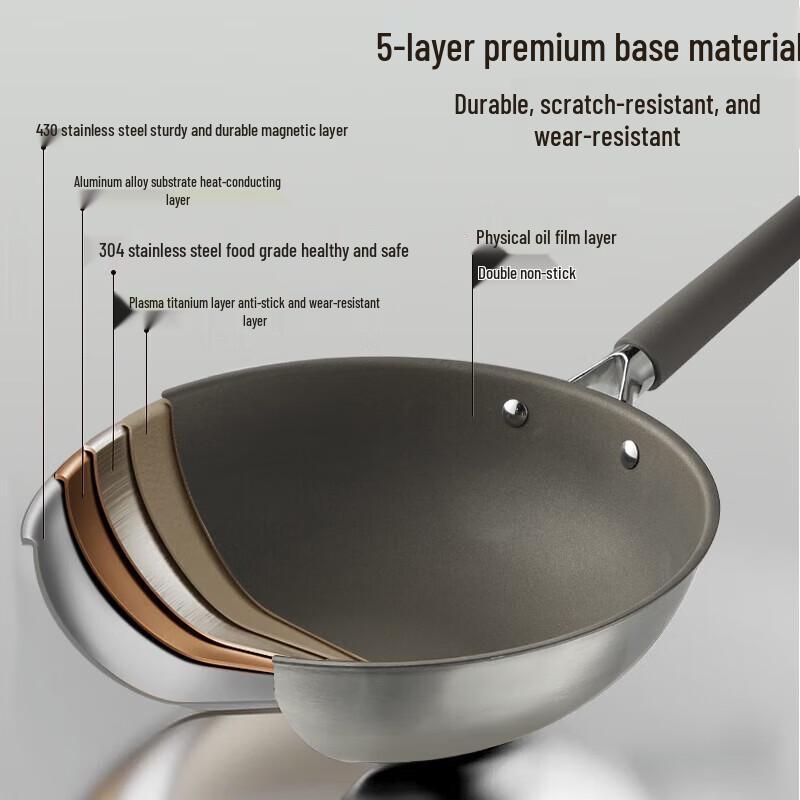 Cooker King Ti-Kang 32cm Titanium Non-stick Wok