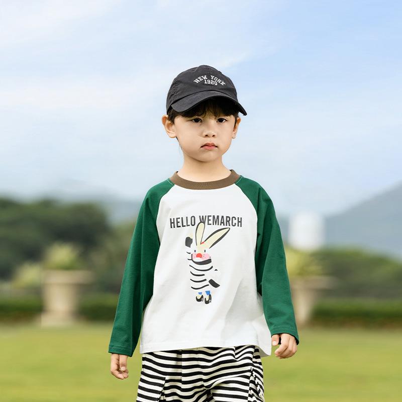 Camisetas de Desenho Animado Infantil Nausicaa 2025 Primavera - Cores Contrastantes para Meninos e Meninas, Versátil, Estilo Coreano Fofo
