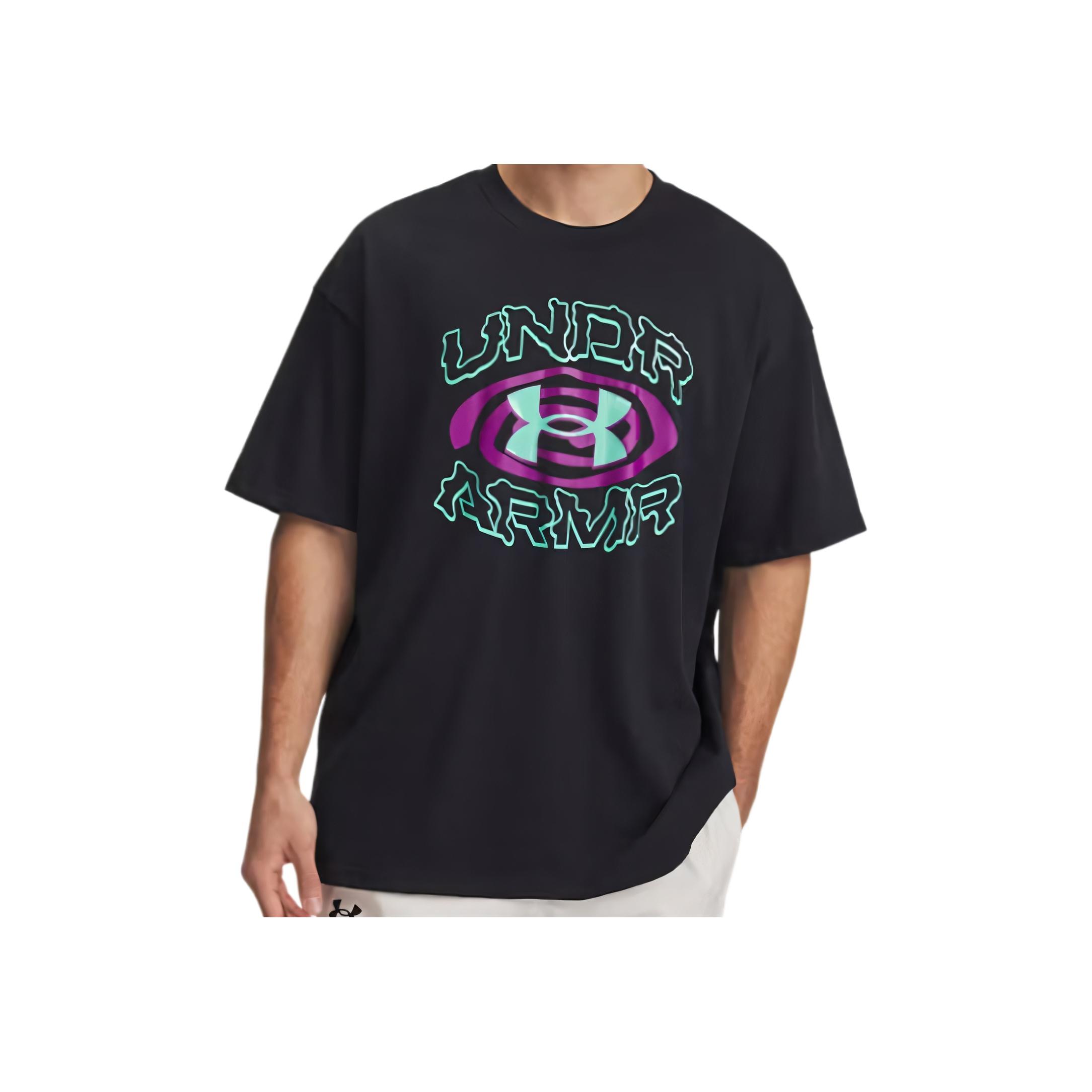 

Under Armour Hoops Fashion Удобная Универсальная Футболка с Коротким Рукавом Мужские Топы 1390190-001 XL