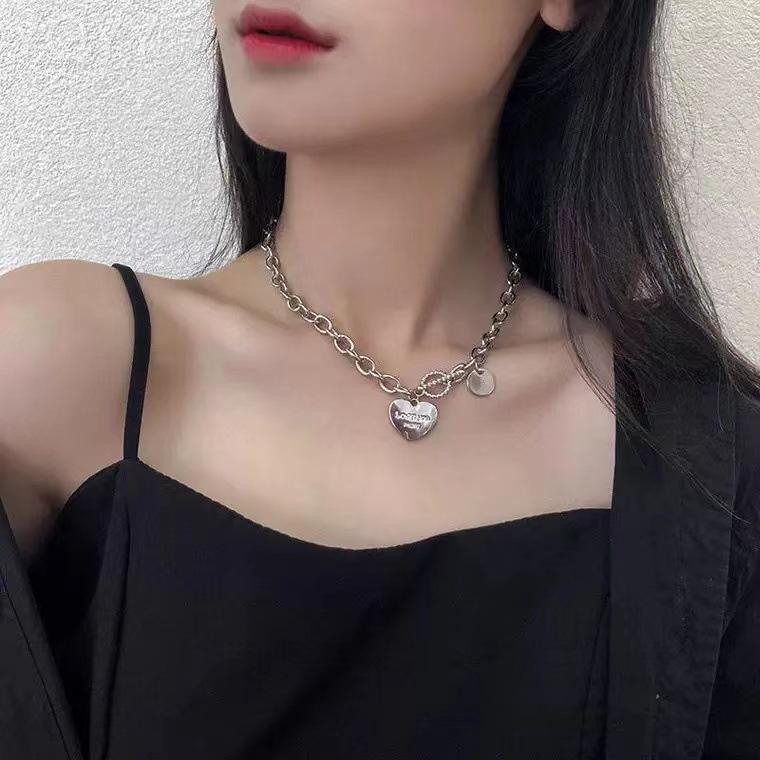 2022 Summer Trend: Unisex Ins Hip-Hop Titanium Steel Coin Necklace