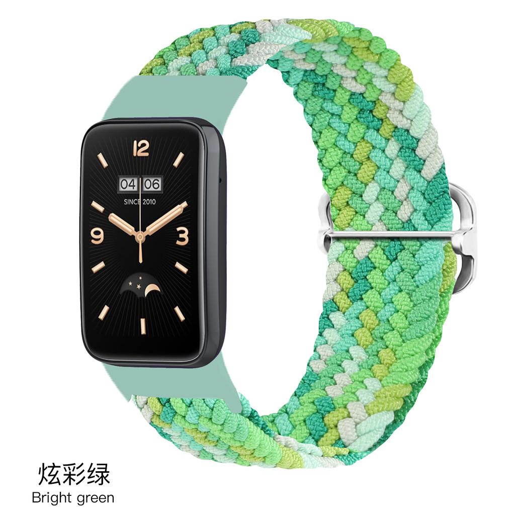 Nylonový řemínek pro Xiaomi Mi Band 7 8 Pro Elastický nastavitelný Pletený solo loop Náramek Correa pro mi band 7 pro miband 7pro Řemínek