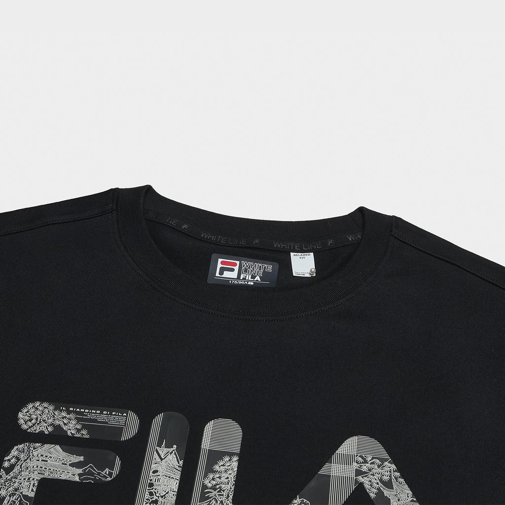FILA Heritage Classic Comfortable Fashion Solid Color Long Sleeve T-Shirt Men tops F11M538201F-BK