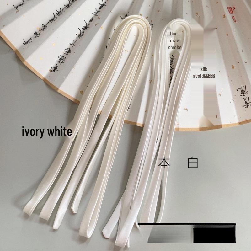 שמלת כלה מסאטן עם שרוכים, פפיון וסרט לשיער, עמידה ורב-תכליתית לכלה