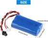 LiPo Battery 1500mAh 7.4V 2S | Compatible with RC Toys U12A, S033G, Q1, H101 | SM-2P Connector | Long Runtime | 67x19x37mm – 96g, Blue