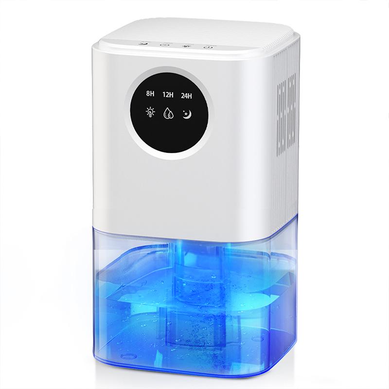 B221 Smart Home Dehumidifier 1.7L Large Capacity Dehumidifier Bathroom Basement Timing Dehumidifier with Colored Lights