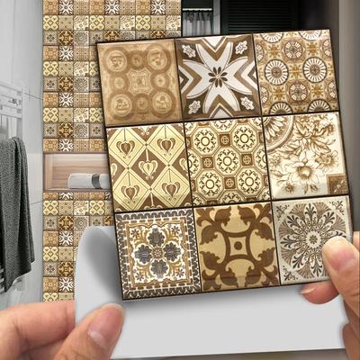 10 pezzi adesivi per pavimenti satinati opachi decorazioni per la casa anti-usura poster artistici autoadesivi per la cucina camera da letto scale da parete carta da parati