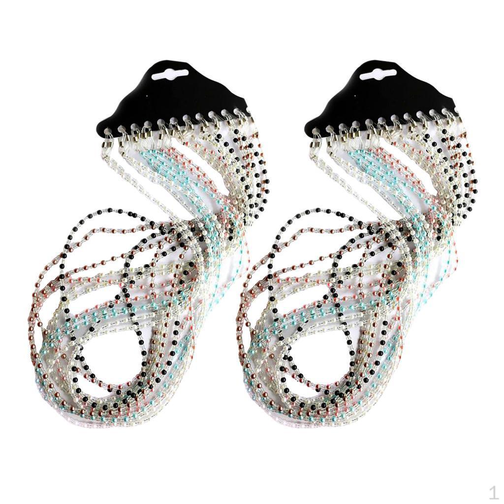 

24 шт. Цепочка для очков, ремешок, шнурок, цепочки, ожерелье, шнурок, подходит для