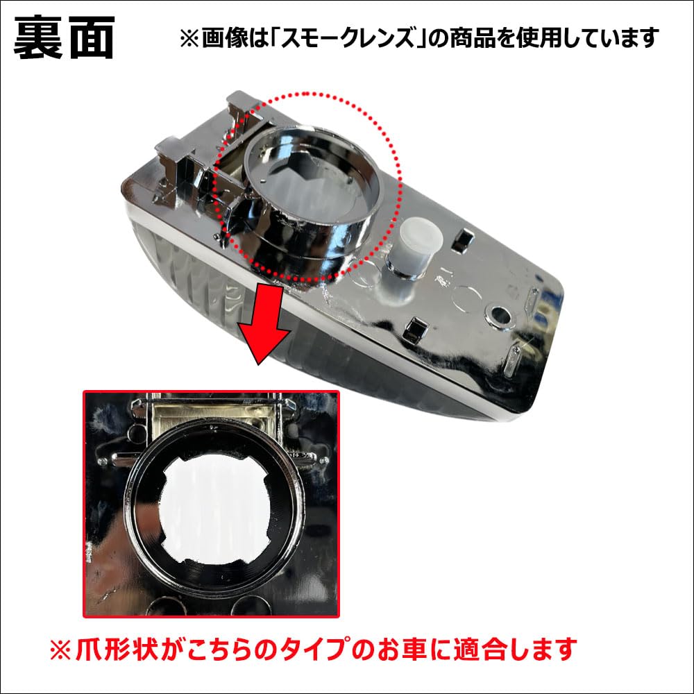 Camroad Y200 Series 12V S25 LED Side Marker Lights with Smoke Compatible Lens,