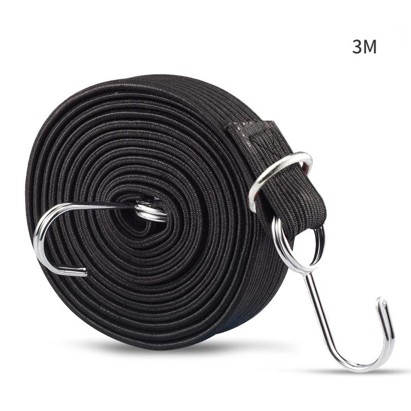 Elastic Rubber Luggage Rope Electric Car Strap Motorcycle Elastic Rope Pulling Cargo Strap Riding Accessories Luggage Strap
