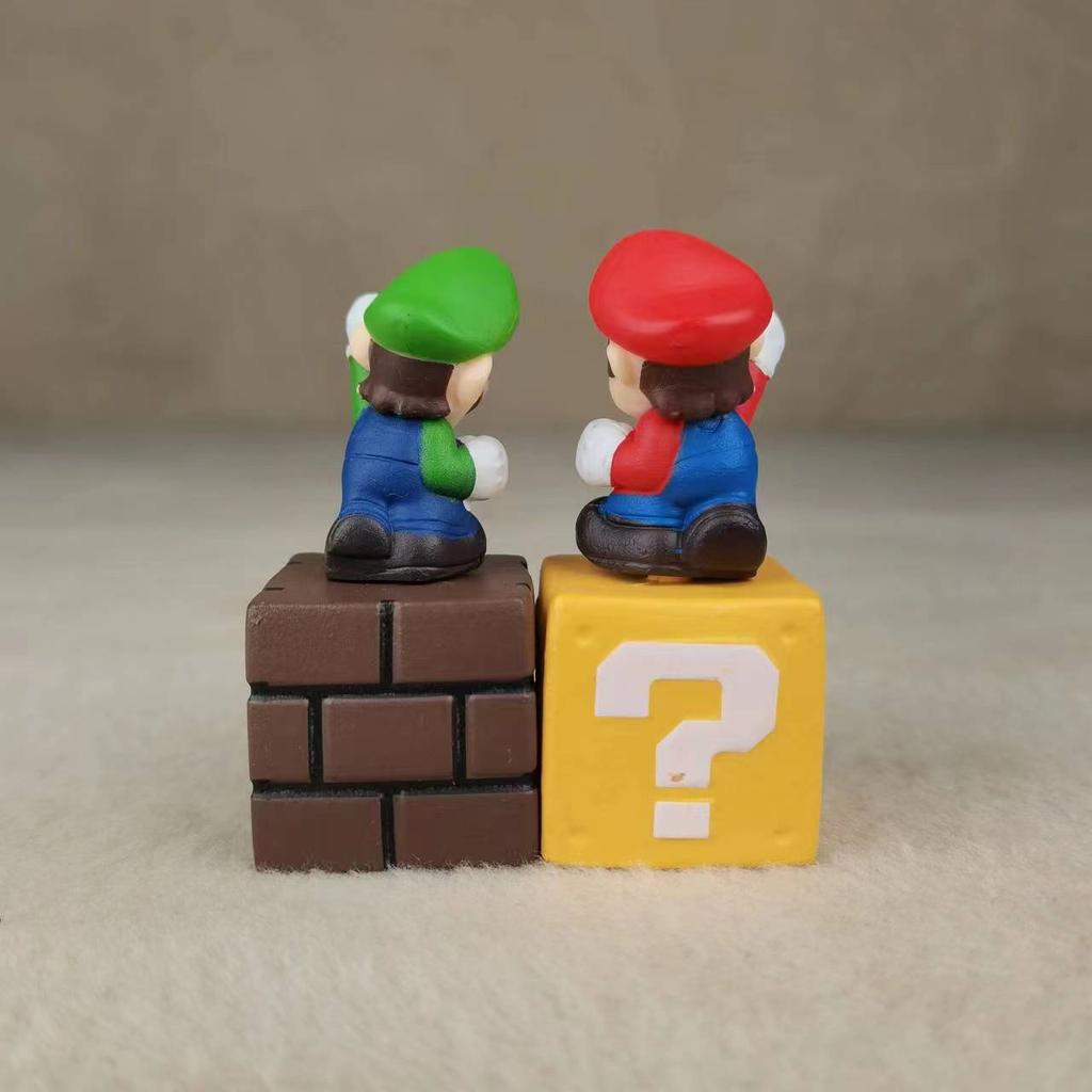 5Pcs/Set Super Marios Action Figure Model Doll Cake Decoration Car Ornaments Anime Peripherals Children Toys