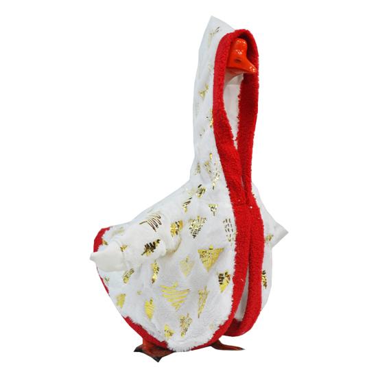 Christmas Porch Goose Outfit for 23-Inch Geese Festive Goose Clothing Breathable Seasonal Goose Apparel for Lawn Decor