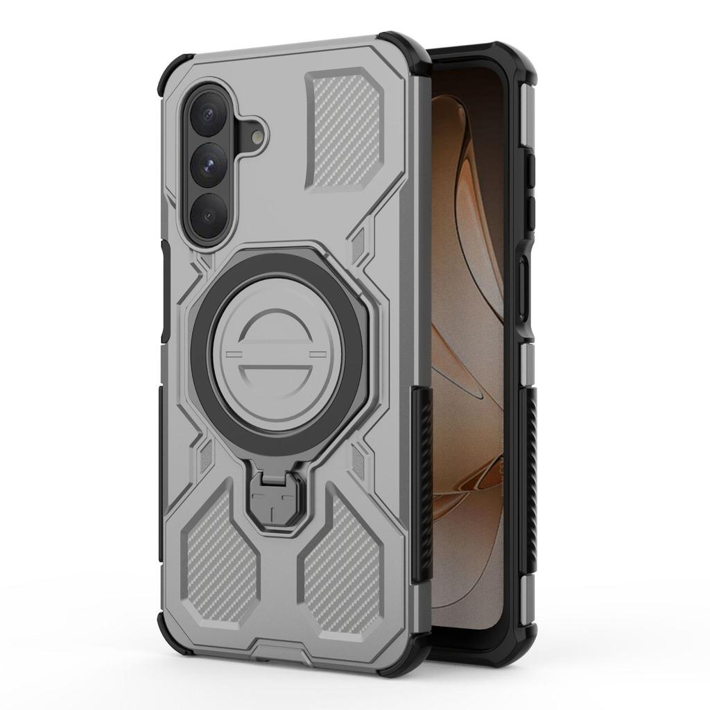 Samsung Galaxy A26 Magnetic Ring Case 360° Rotatable [Military-Grade Drop Protection] + Metal Plate for MagSafe Phone Case